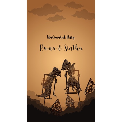 WEDDING INVITATION | Video Undangan Digital Pernikahan Wayang (KUD006) | UNDANGAN PERNIKAHAN