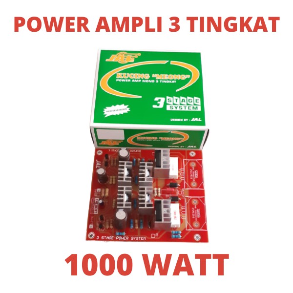 KIT POWER MONO 3 TINGKAT KUCING MEONG DRIVER AMPLI 1000WATT 1000W W 1000 WATT AMP AMPLIFIER EMPLI