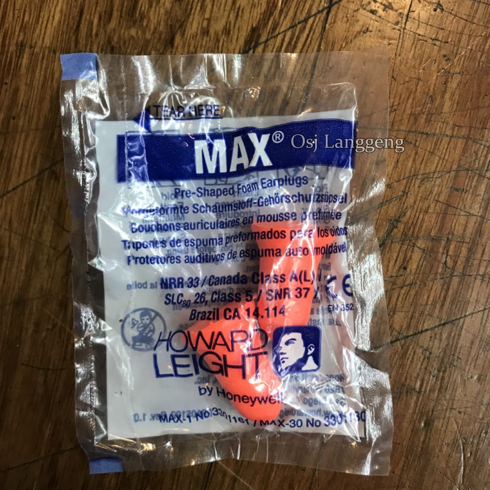 Ear Plug Howard Leight MAX / Pelindung Terlingga Howard Leight Murah