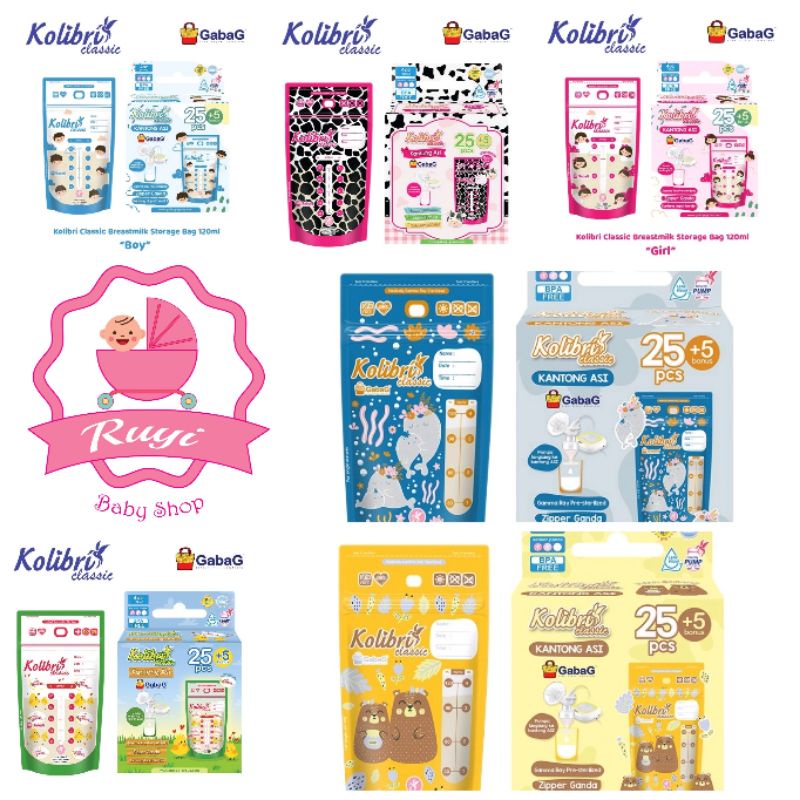 Gabag Kantong Asi 100/120ml Kolibri