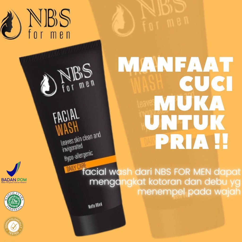 NBS For Men Skincare Perawatan Wajah Pria Cream Pria BPOM Original