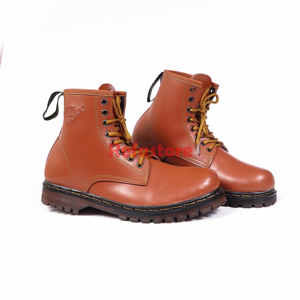 Sepatu Pria Dr Martens Tan , Black , Marun , Brown / DM / Dokmar Tinggi Sepatu Boots Fashion Formal