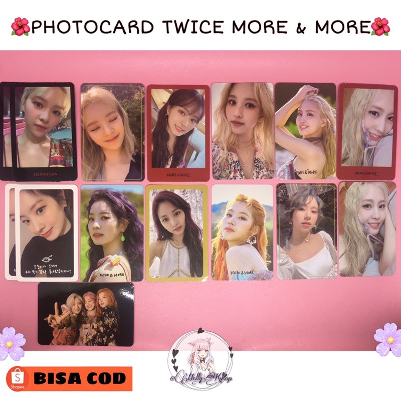 [PHOTOCARD PART 1]ALBUM TWICE MORE & MORE PC MOMO NAYEON SANA JIHYO MINA DAHYUN CHAEYOUNG JEONGYEON