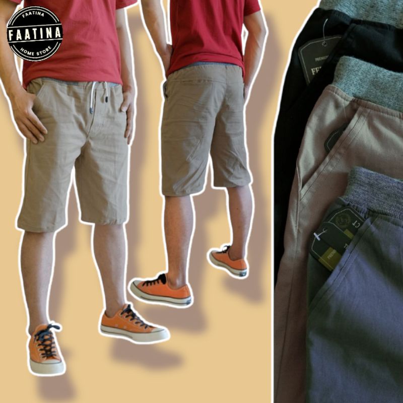 CELANA PENDEK | CELANA CHINO l CELANA CHINO RIB PRIA