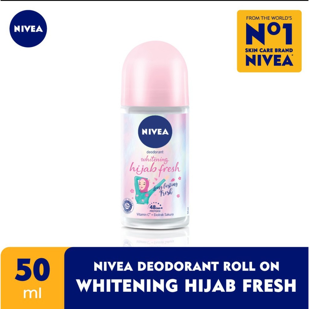 Nivea deodorant Roll on  Whitening Hijab fresh 50 ml