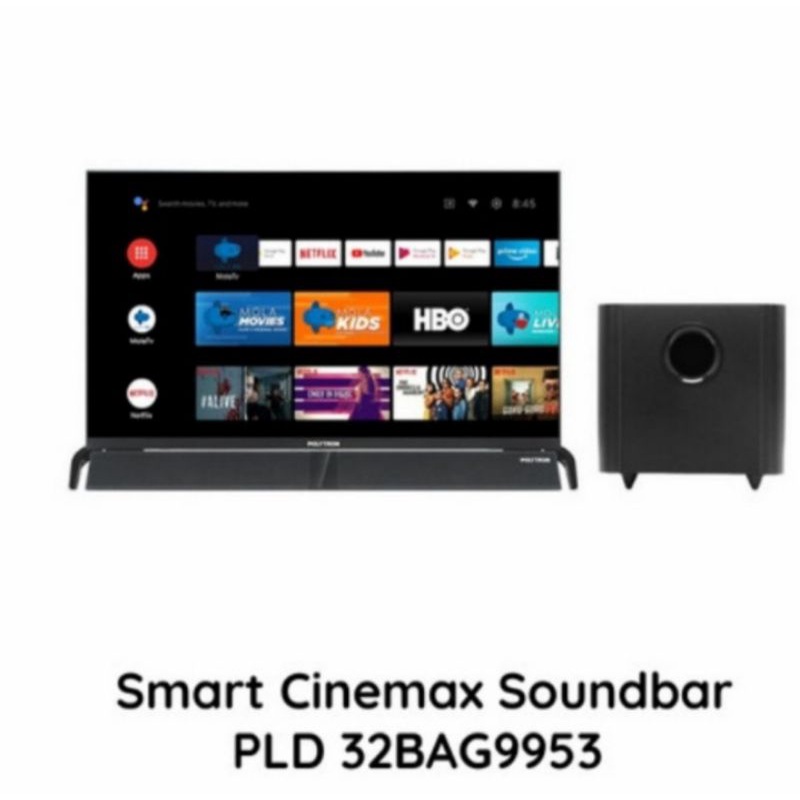 LED POLYTRON PLD 32BAG9953 SMART ANDROID TV CINEMAX SOUNDBAR [32inch]