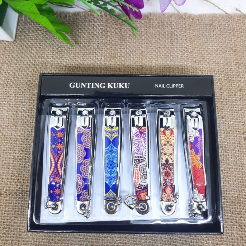 Gunting Kuku Motif Batik Besar Nail Clipper Best Quality