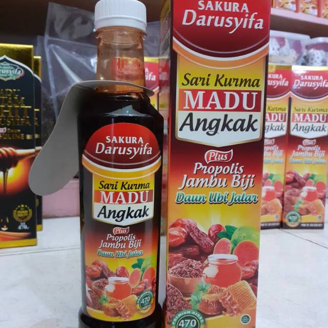 

MADU ANGKAK DARUSSYIFA PLUS PROPOLIS, DAUN JAMBU BIJI, UBI JALAR