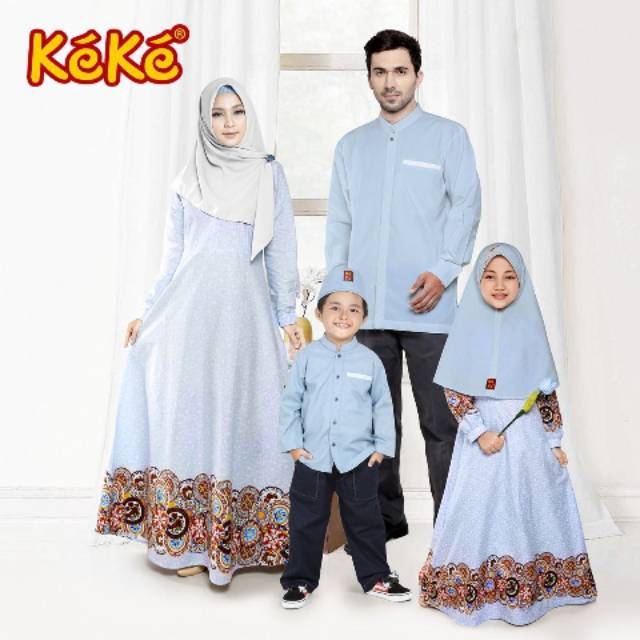 Seragam keluarga lebaran idul fitri ori Keke