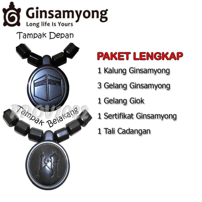 Asli Ginsamyong KA'BAH - Kalung Gelang Kesehatan Made In South Korea Aman