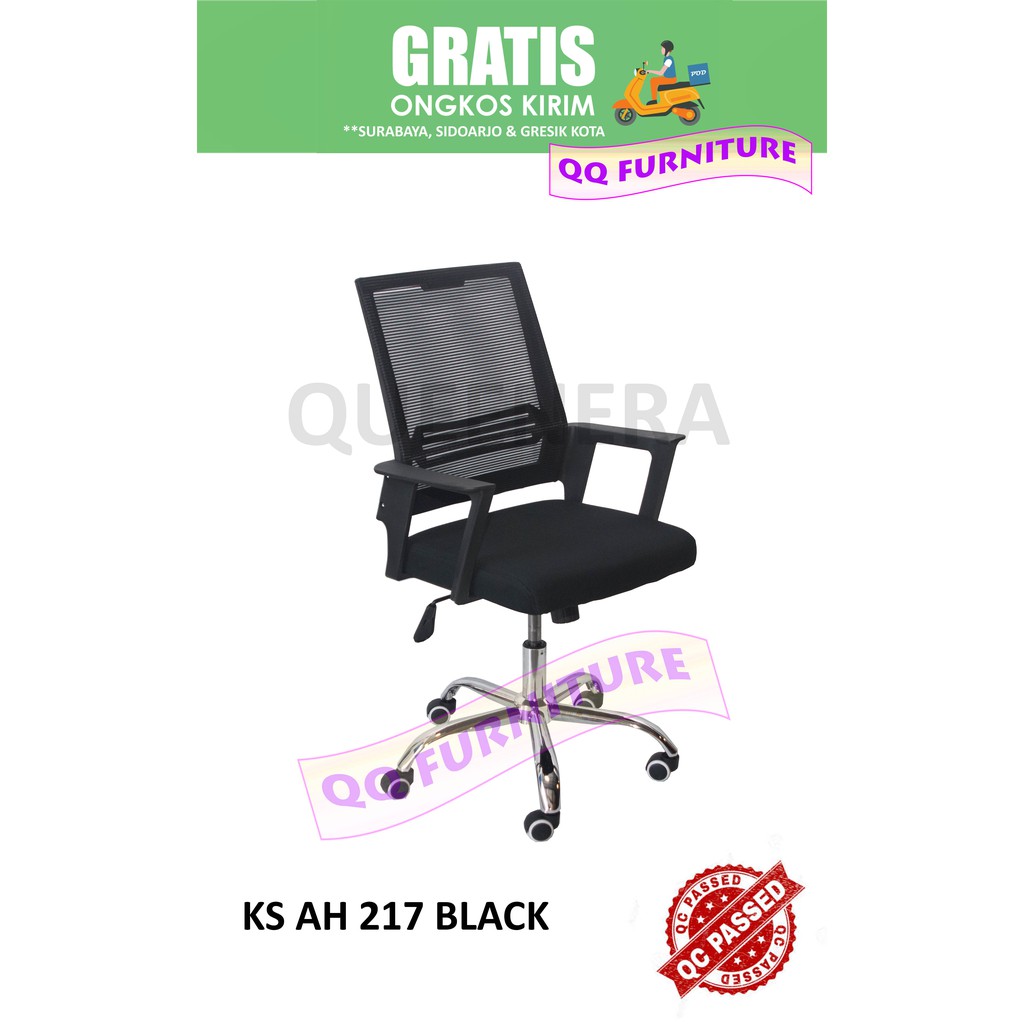 Kursi staf kursi jaring kaki besi chrome diameter 30 cm Kursi staf kursi jaring kaki besi chrome diameter 30 cm