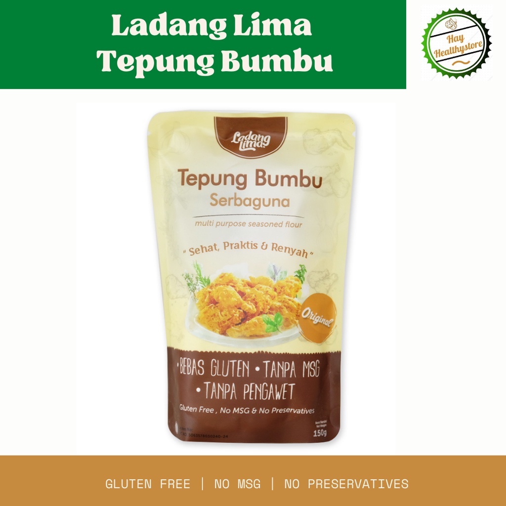 

TEPUNG BUMBU SERBAGUNA BEBAS GLUTEN TANPA MSG LADANG LIMA