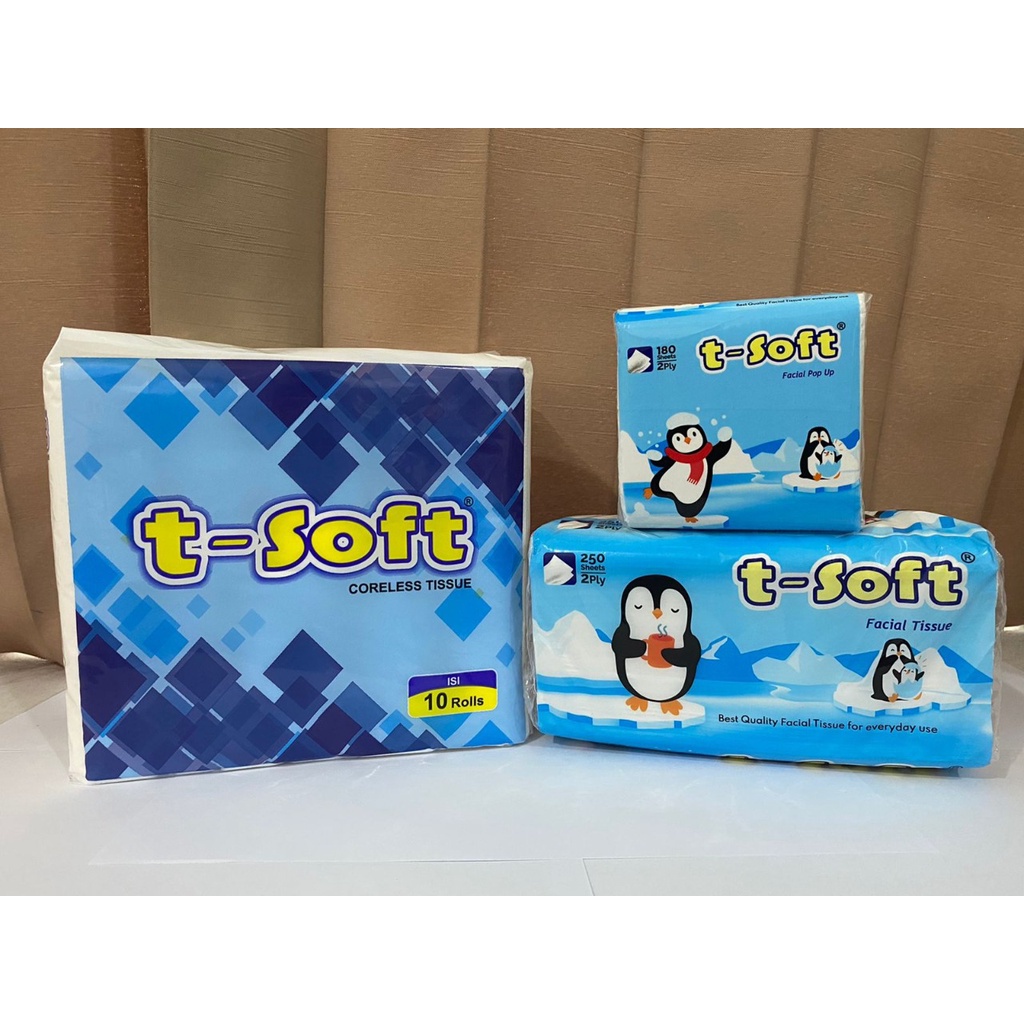 TISSUE KERING PREMIUM T-SOFT LEMBUT ISI 250 SHEET
