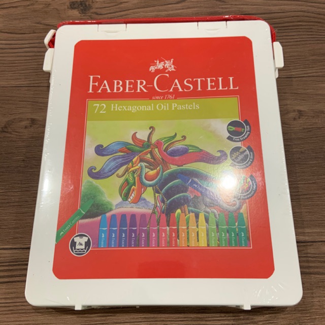

FABER CASTELL Crayon Hexagonal Oil Pastel 72 Warna White Case Crayon
