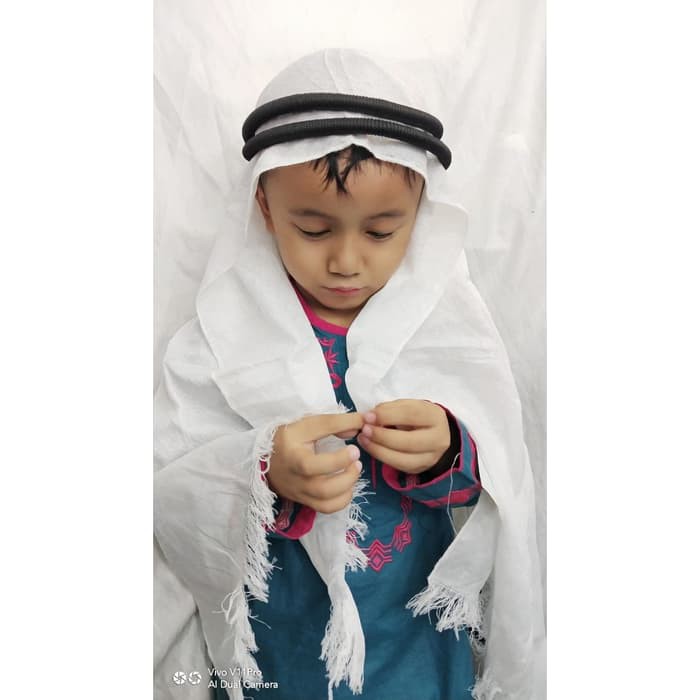 SORBAN ANAK PLUS IGAL PENGIKAT SORBAN/SORBAN ANAK MOTIF DOBY PLUS IGAL/BISA BAYAR DITEMPAT/COD