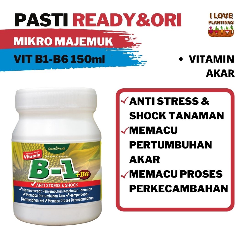 Vitamin Untuk Tanaman B1-B6 150 ml