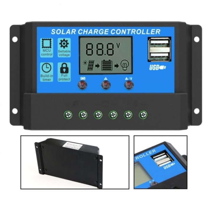 scc 30A pwm solar charge controller plts