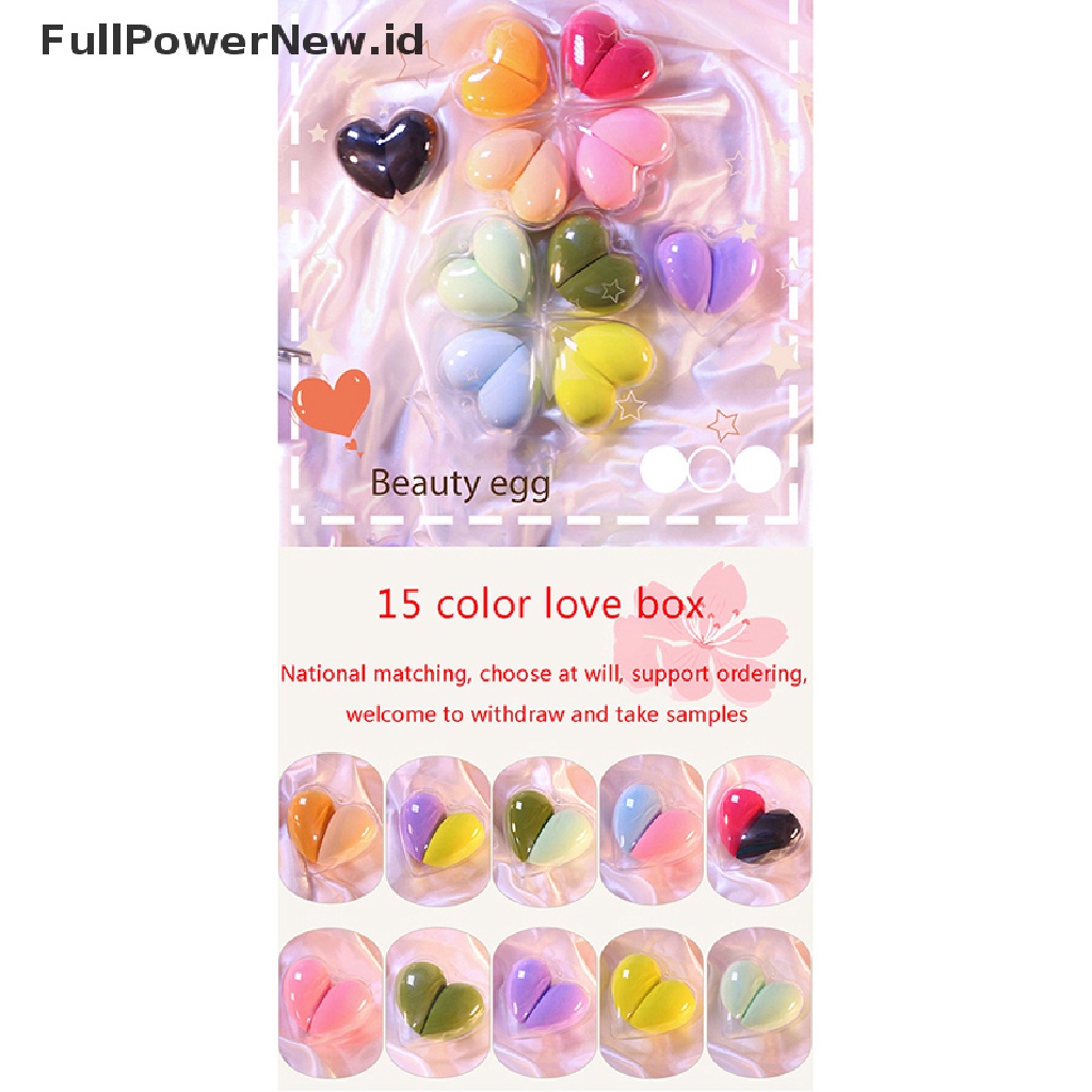 (Full) 2pcs / Set Spons Beauty Blender Bentuk Telur