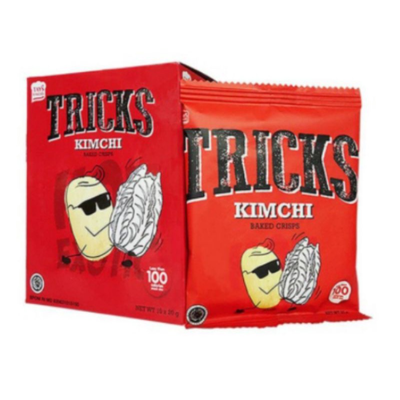 TRICKS Biskuit Kentang KIMCHI 10 x 15g (Pack) Potato Baked Crisps Chips Trick Trik