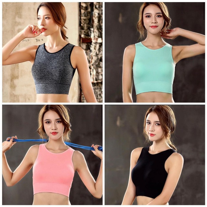 Sport Bra Genie Bra Pastel Yoga Bra Baju Gym Wanita Premium Olahraga