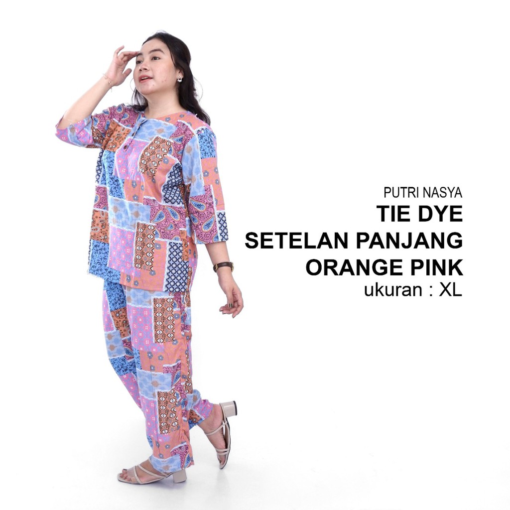 One Set Big Size / Tie Dye Big Size/ Setelan Panjang Big/ Setelan Big Size / Tie Die Jumbo / Tie Dye