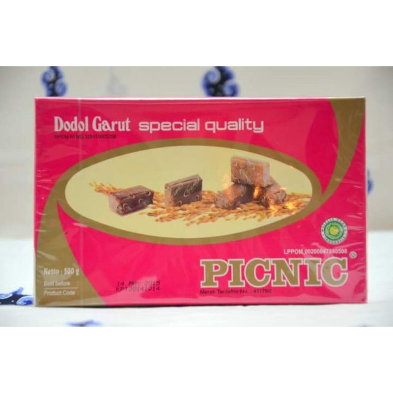 

dodol Picnic 500 gr asli garut