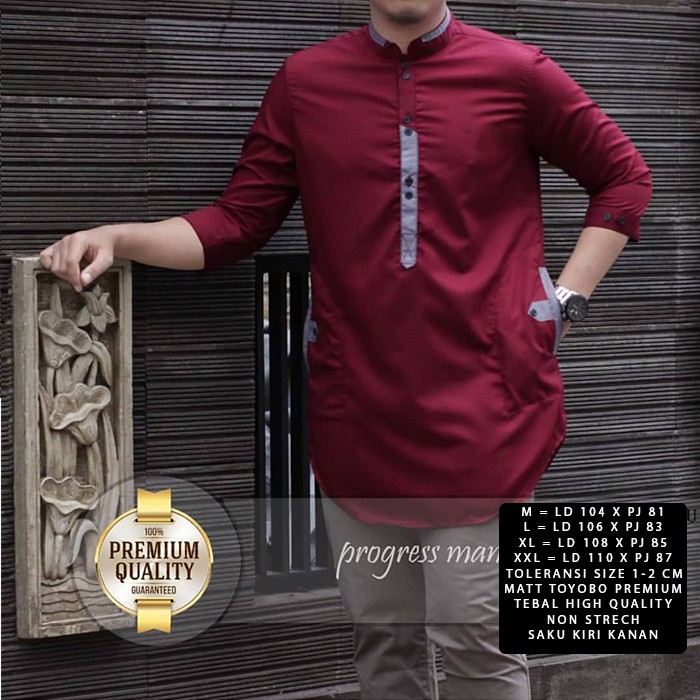 HOPYLOVY - Baju Koko Premium Pria Jenko Size M - XXL Jumbo LD 110cm