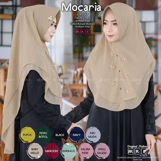 Jilbab mocaria ORI raqumi mnv
