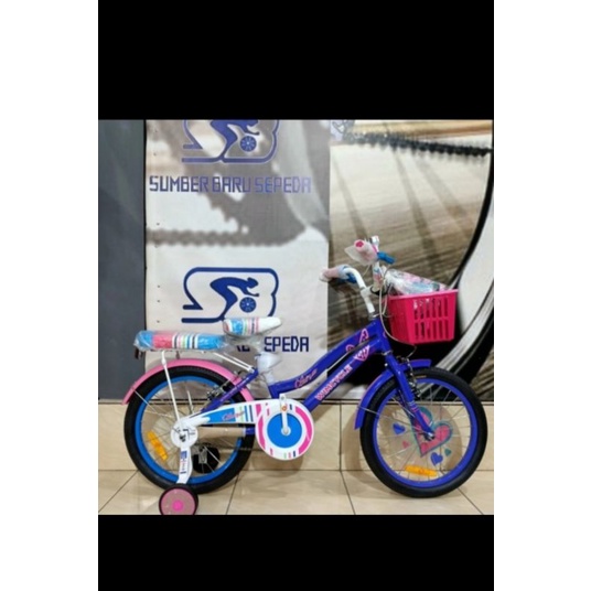 SEPEDA MINI ANAK PEREMPUAN WIMCYCLE CLARA 18 INCH
