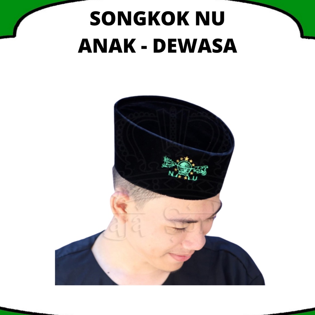 SONGKOK NU MOTIF NU SONGKOK KOPIAH HITAM