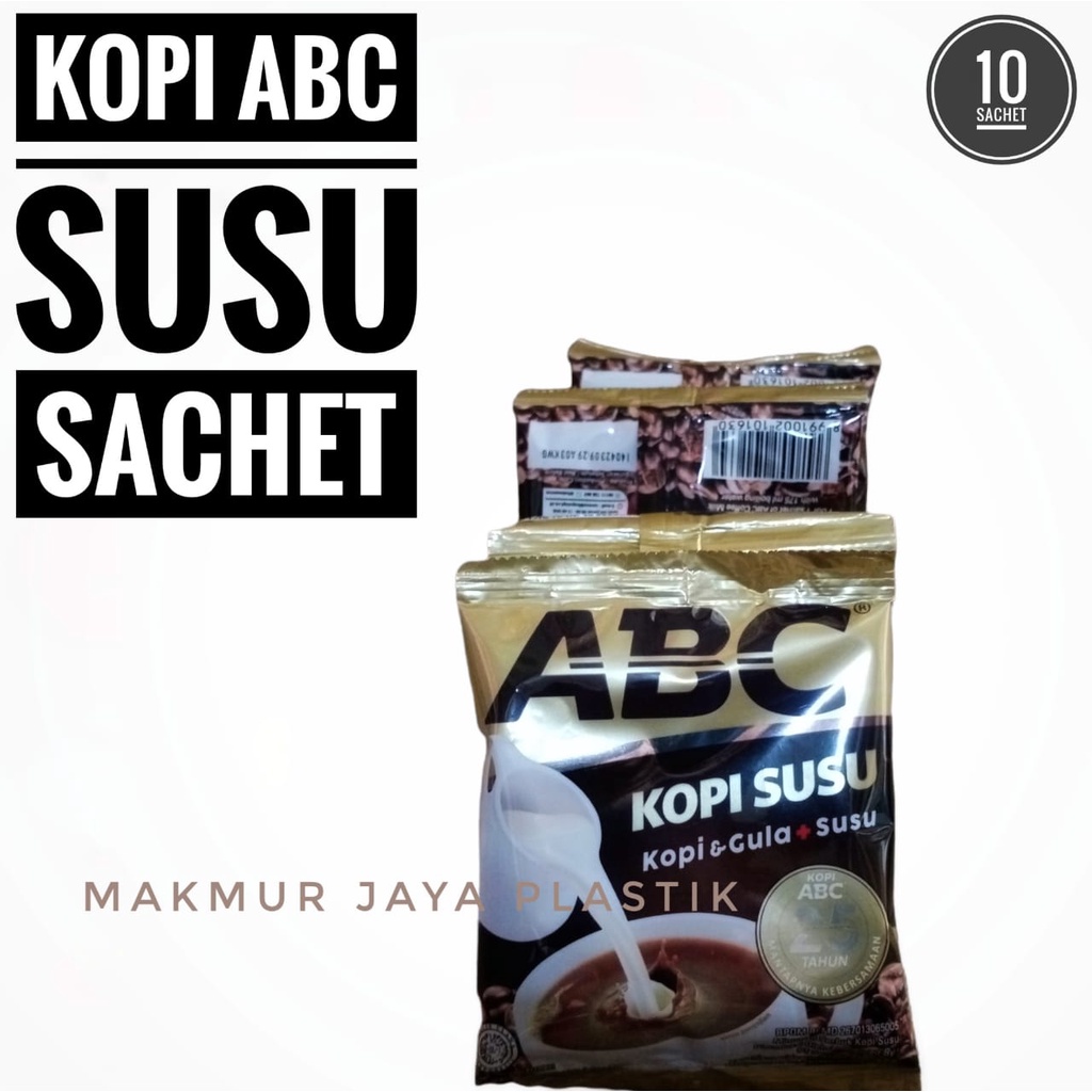 

GPM || KOPI ABC SUSU MINUMAN BUBUK INSTAN 1 RENCENG ISI 10 SACHET