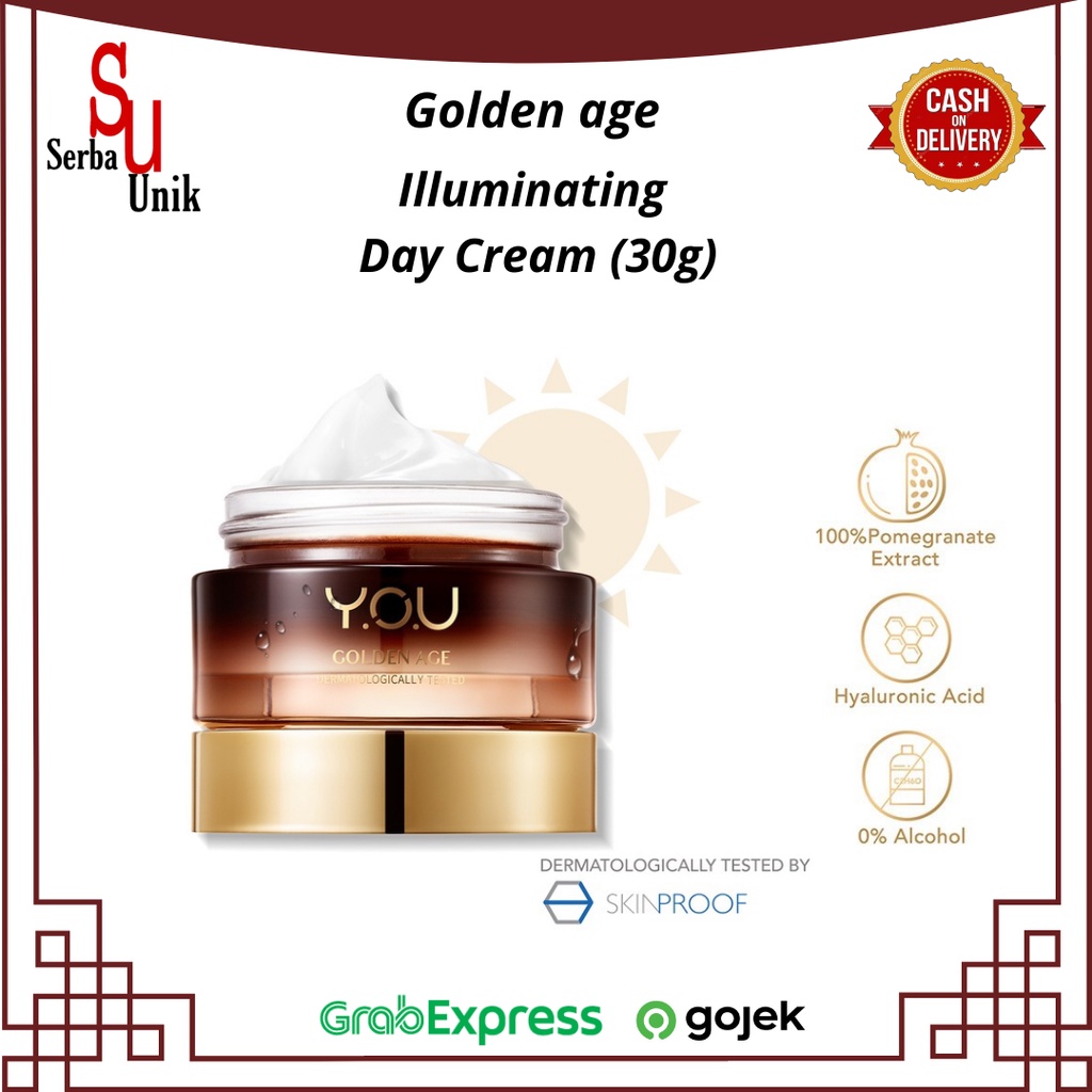 Kosmetik You Golden Age Illuminating Day Cream/Krim Wajah Siang Hari 30g With SPF 30 PA+++