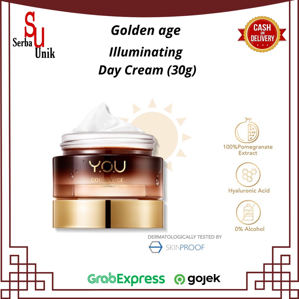 Kosmetik You Golden Age Illuminating Day Cream/Krim Wajah Siang Hari 30g With SPF 30 PA+++