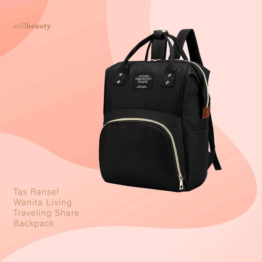 Tas Ransel Wanita Living Traveling Share Backpack
