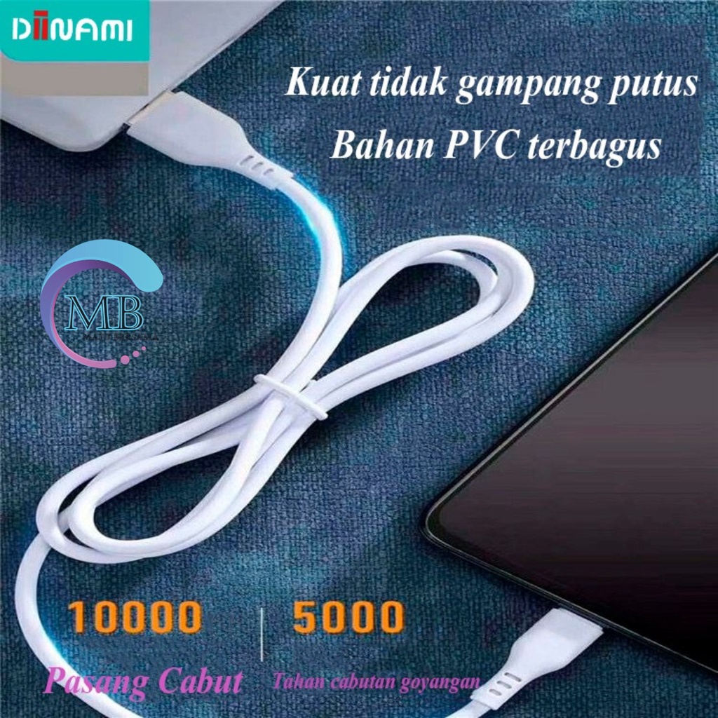 6A KABEL CABLE DATA ORIGINAL DIINAMI LIGTHING MICRO TIPE C I PH0NE USB FAST CHARGING QC 3.0A PENGISIAN CEPAT MB2280