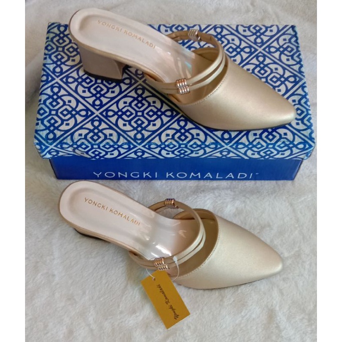 CB46HM Yongki Komaladi sandal wanita heels hak tahu /sandal ladies/sandal perempuan hak tinggi/senda