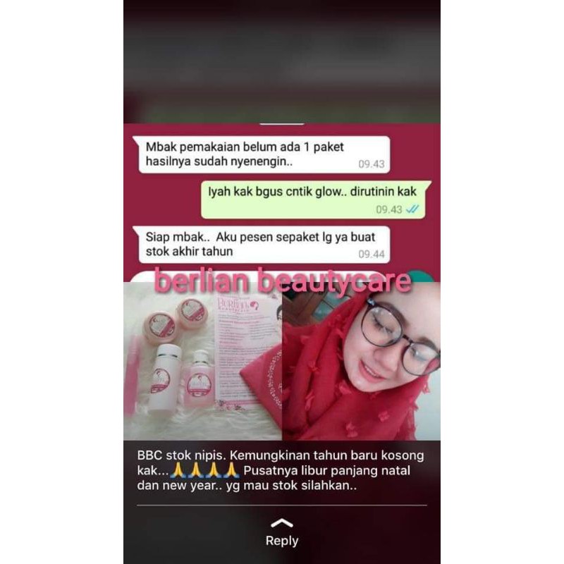 BERLIAN CREAM PUTIH 7 HARI