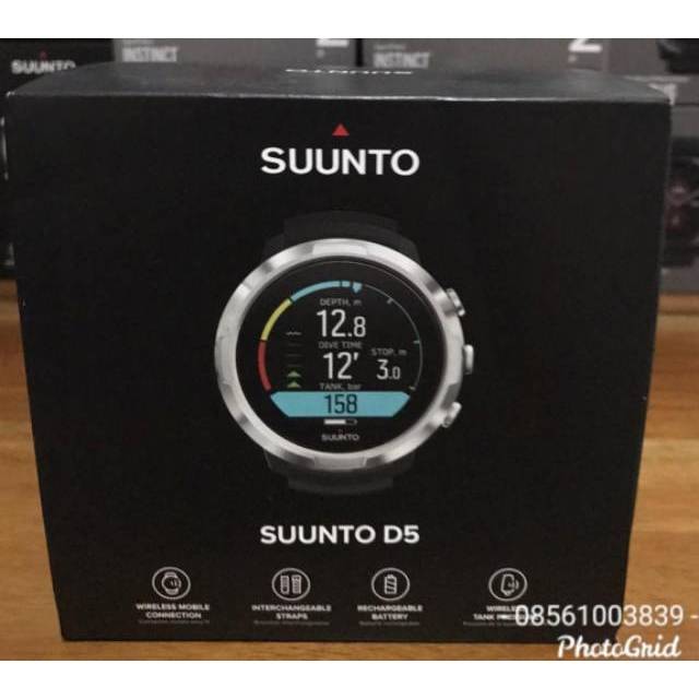 Alat Selam Diving Suunto dive D5 Black ORIGINAL