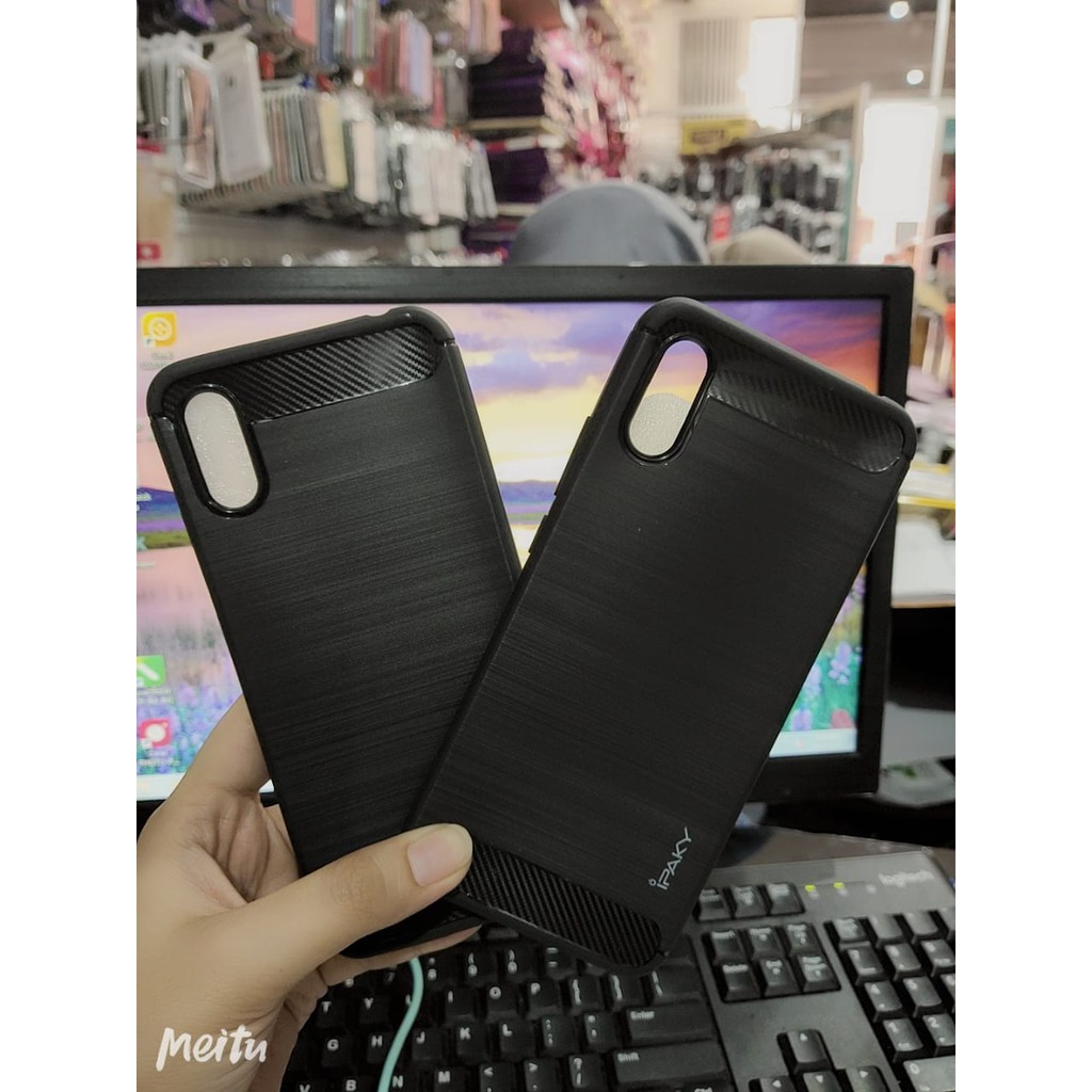 iPaky Carbon Redmi 9A 6.53&quot; Slim Fit Carbon Soft Case Xiaomi REDMI 9A Fiber Multi Carbon ANTI MELAR