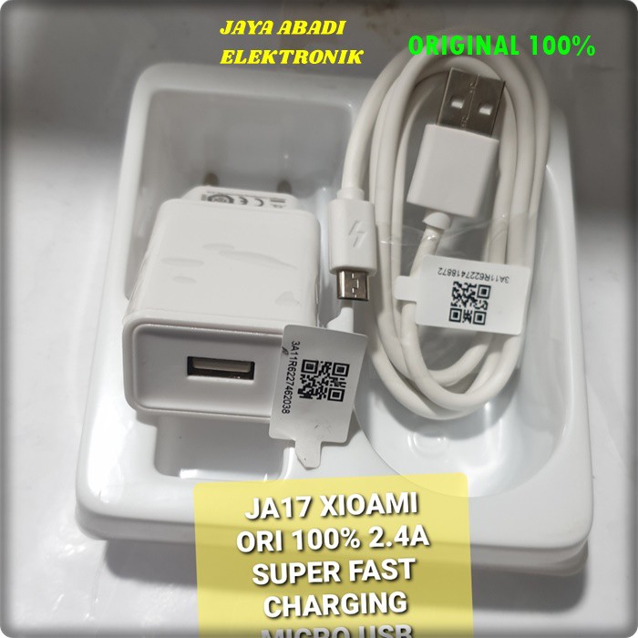 J17 ORIGINAL XIAOMI 2.4A MIKRO USB SUPER FAST CHARGING ADAPTOR TRAVEL AUTO ID CAS CASAN FLASH CHARGE QUICK QUALCOM ADAPTER ADAPTIVE ANDROID HANDPHONE UNIVERSAL MULTI ORIGINAL VOLT GADGET CABLE WIRED BISA UNTUK SEGALA MEREK HANDPHONE SUPER FLAST CHARGER