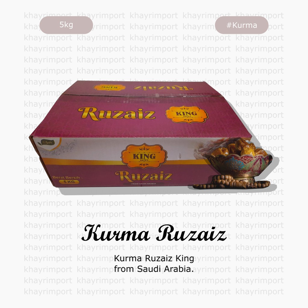 

Kurma Ruzaiz 5kg King Dates from Saudi