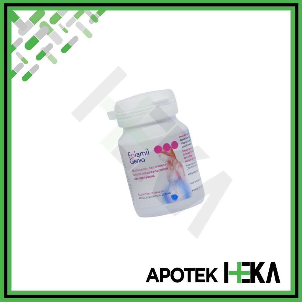 Folamil Genio Soft Capsule Botol isi 30 - Multivitamin Masa Kehamilan (SEMARANG)