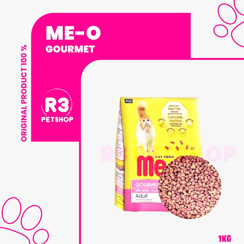 Makanan Kucing kering premium murah MEO 1kg ALL VARIAN