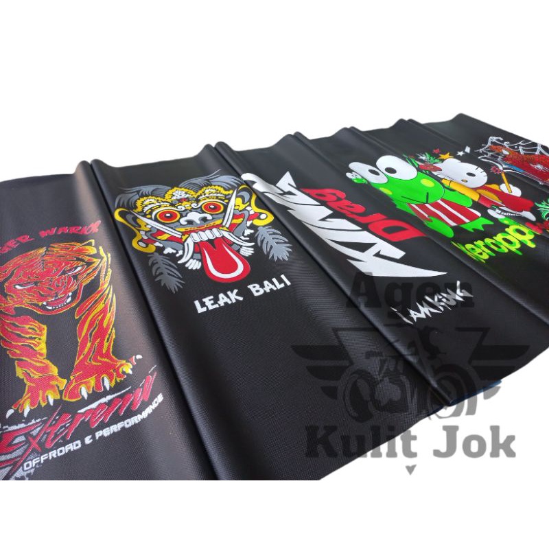 Cover jok/Sarung jok/Kulit jok motor GAMBAR ukuran 91x46 cm dan 85x46 cm