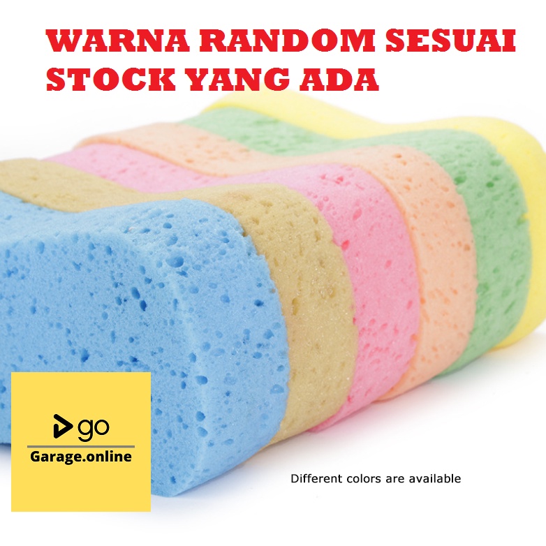 SPONGE / SPONS BUSA CUCI MOBIL MOTOR UKURAN JUMBO BESAR TRUK, KAMAR MANDI, KACA, PIRING BUSA FOAM WASH WARNA RANDOM