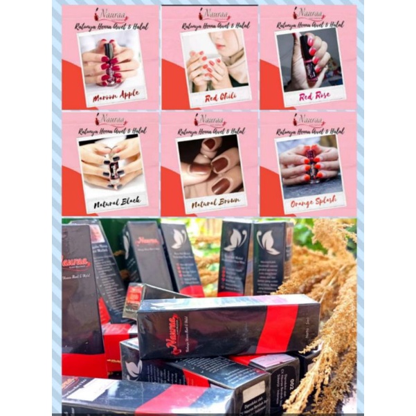 Naura Nail Henna Kutek Muslimah