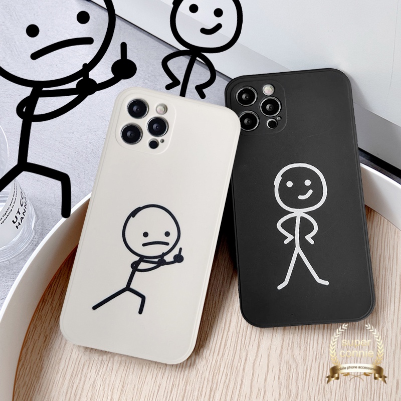 Korek Api Lucu Pria Straight Edge Soft Phone Case Vivo Y16 Y02 Y11 V25E Y53 Y15 Y22 Y15s Y95 Y93 Y12 Y31 Y22s Y50 Y35 Y30 Y15A Y20i Y20 Y51 Y30i Y91 V23E Y12s Y20s Y12i Y91C