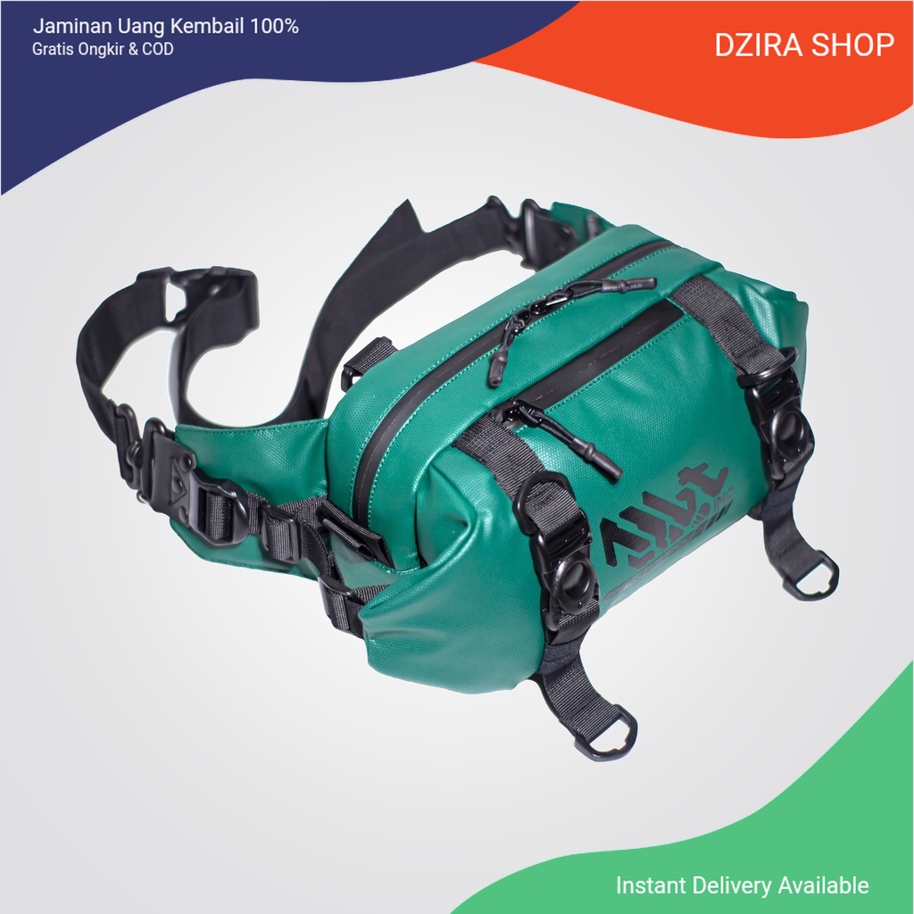 ALBAIT Waist Bag / Tas Selempang / Tas Pinggang Rigel 2.0 Solid Green Edition