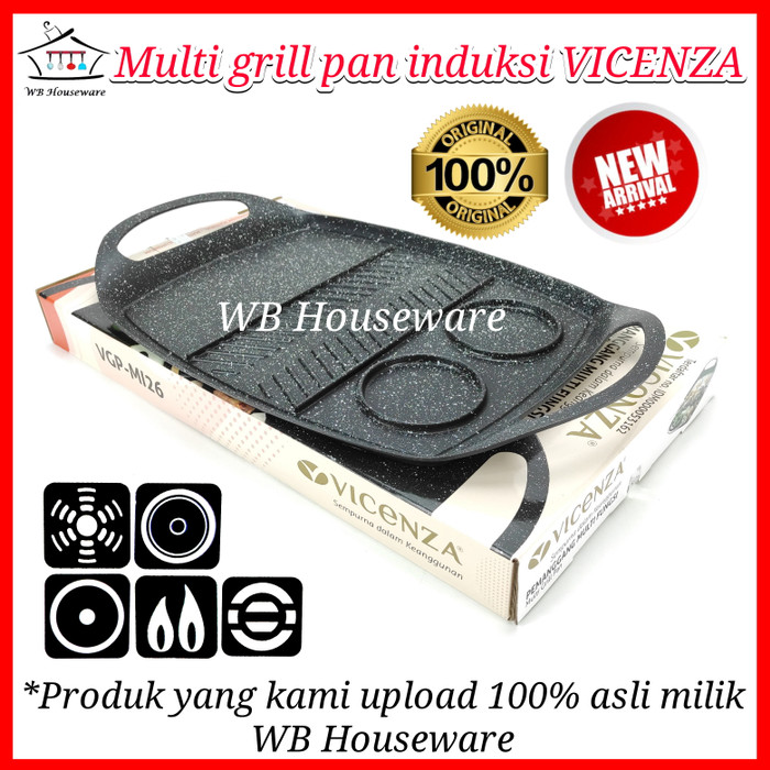 PROMO panggangan induksi / multi grill pan VICENZA