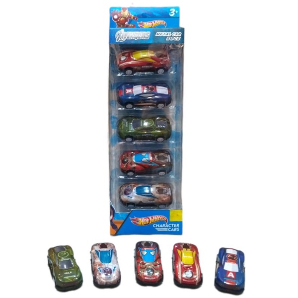 Hotwheel character car Avenger 5pcs